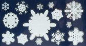 Peha Raamstickers Sneeuwvlokken 24 X 44,5 Cm Folie Wit/zilver