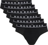 Hugo Boss 6-pack heren slips - zwart
