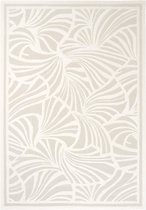 Florence Broadhurst - Japanese Fans 39301 Vloerkleed - 170x240 cm - Rechthoekig - Laagpolig Tapijt - Design, Landelijk - Beige, Wit