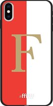 6F hoesje - geschikt voor iPhone Xs Max -  TPU Case - Feyenoord - F #ffffff