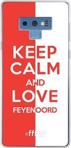 6F hoesje - geschikt voor Samsung Galaxy Note 9 -  Transparant TPU Case - Feyenoord - Keep calm #ffffff