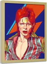 Foto in frame , David Bowie 2  , Zanger , 70x100cm , multikleur , Premium print