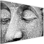 Schilderij Boeddha ogen, 2 maten, zwart-wit, Premium print