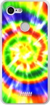 Google Pixel 3 Hoesje Transparant TPU Case - Hippie Tie Dye #ffffff