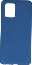 BackCover Hoesje Color Telefoonhoesje voor Samsung Galaxy S10 Lite - Navy