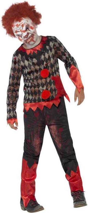 SMIFFYS - Déguisement Halloween clown zombie enfant - 128/140 (7-9 ans) - Déguisements enfants