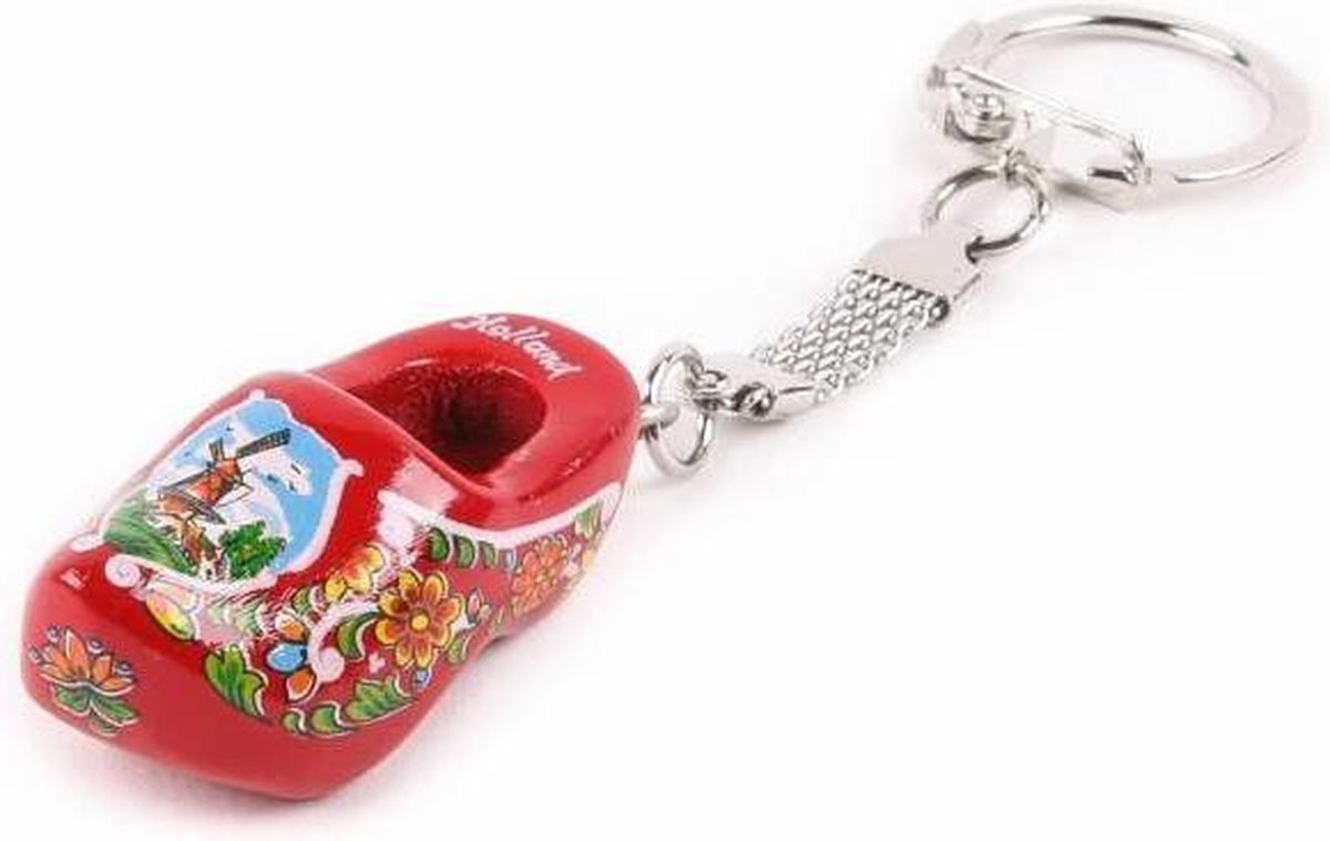 Sleutelhanger Klomp Enkel Holland Rood 4 Cm - Souvenir