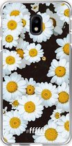 Samsung Galaxy J3 (2017) Hoesje Transparant TPU Case - Daisies #ffffff