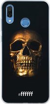 Honor Play Hoesje Transparant TPU Case - Gold Skull #ffffff