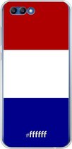 Honor 10 Hoesje Transparant TPU Case - Nederlandse vlag #ffffff