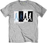 The Beatles Kinder Tshirt -Kids tm 8 jaar- Abbey Road Colours Crossing Grijs