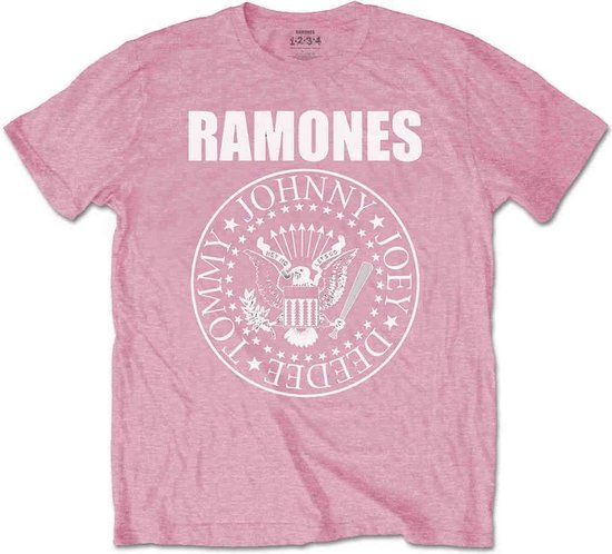 Ramones Kinder Tshirt -Kids tm jaar- Presidential Seal Roze