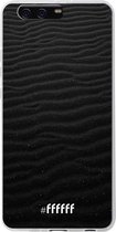 Huawei P10 Plus Hoesje Transparant TPU Case - Black Beach #ffffff