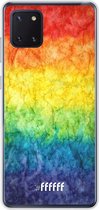 Samsung Galaxy Note 10 Lite Hoesje Transparant TPU Case - Rainbow Veins #ffffff