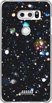 LG V30 (2017) Hoesje Transparant TPU Case - Galactic Bokeh #ffffff