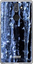 Nokia 8 Sirocco Hoesje Transparant TPU Case - Icicles #ffffff