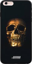 iPhone 6 Plus Hoesje TPU Case - Gold Skull #ffffff