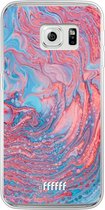 Samsung Galaxy S6 Edge Hoesje Transparant TPU Case - Corundum Pool #ffffff