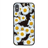 iPhone Xs Hoesje TPU Case - Daisies #ffffff