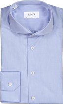 Eton  Overhemd Blauw Aansluitend - Maat UK15-EU38 - Heren - Herfst/Winter Collectie - Katoen