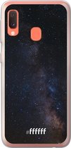 Samsung Galaxy A20e Hoesje Transparant TPU Case - Dark Space #ffffff