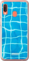 Samsung Galaxy A20e Hoesje Transparant TPU Case - Blue Pool #ffffff