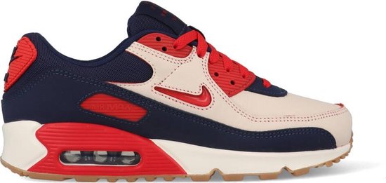 Nike Air Max 90 CJ0611-101 Wit / Rood / Blauw-46 | bol.com