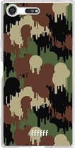 Sony Xperia XZ Premium Hoesje Transparant TPU Case - Graffiti Camouflage #ffffff