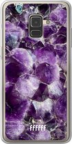 Samsung Galaxy A8 (2018) Hoesje Transparant TPU Case - Purple Geode #ffffff
