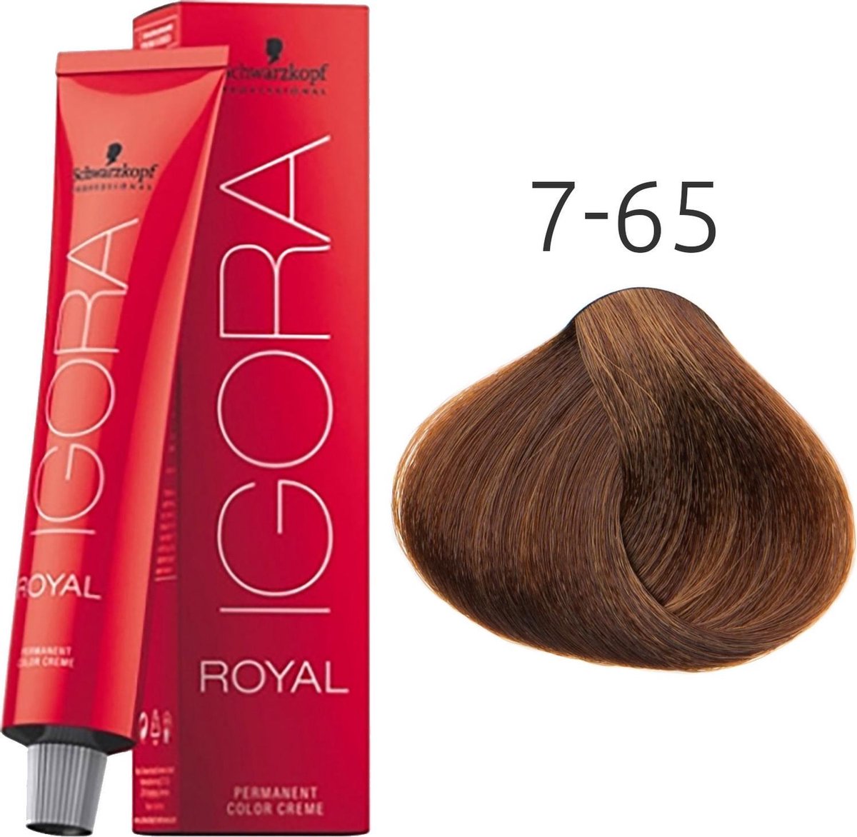 bol.com | Schwarzkopf Igora Royal 7-65 - 60 ml - Haarverf
