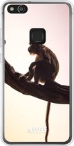 Huawei P10 Lite Hoesje Transparant TPU Case - Macaque #ffffff