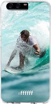 Huawei P10 Hoesje Transparant TPU Case - Boy Surfing #ffffff