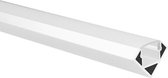 LED strip profiel Tarenta wit hoek 5m (2 x 2,5m) incl. melkwitte afdekkap