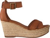 Red-Rag 79282 Sandalen - Met Sleehak - Dames - Cognac - Maat 42