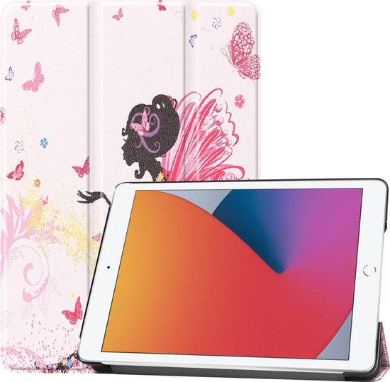 iPad 10.2 2020 Hoes Book Case Hoesje Tablet Luxe Cover - Elfje