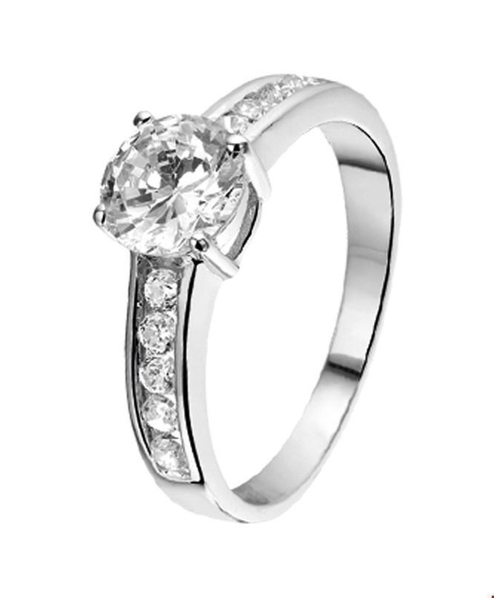 Gerhodineerd Zilver Ring Met Zirkonia 1308553