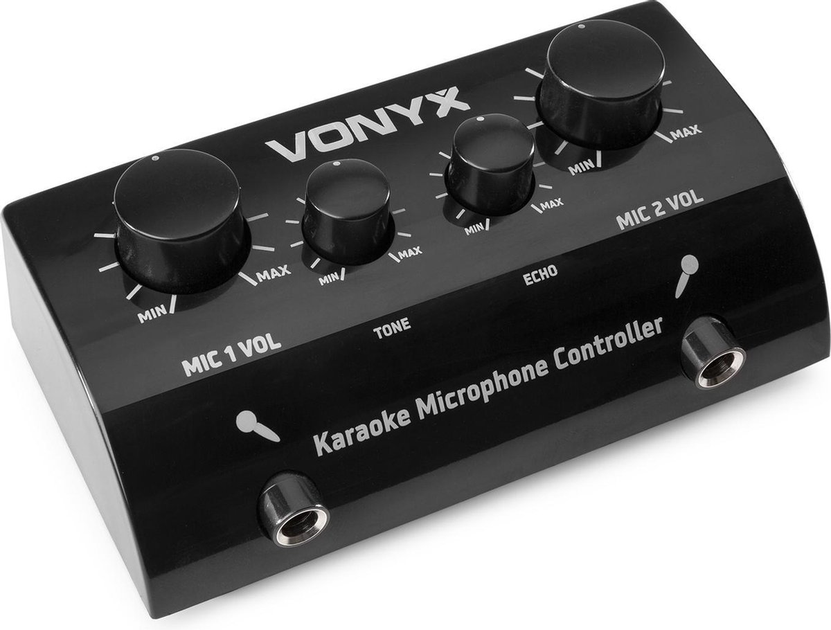 Vonyx AV510 ensemble karaoké pro avec microphones - Noir