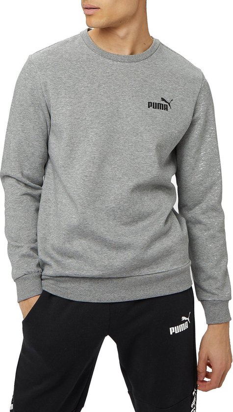 Puma Essential Logo Crew Fleece Sweater Grijs Heren | bol.com