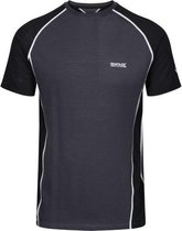 Tornell II Active t-shirt met vochtregulatie van Regatta voor Heren, T-shirt, Grijs Zwart