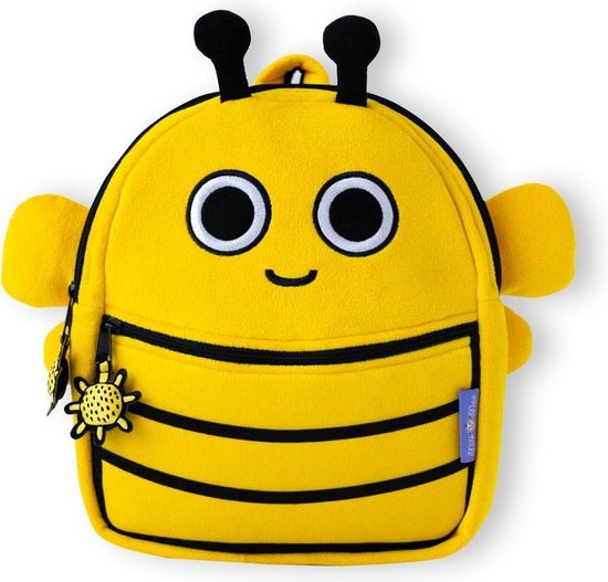 Milk&Moo Kinderrugzak - Schooltas - Rugzak voor kinderen - Buzzy Bee Design - Rugtas - Geel
