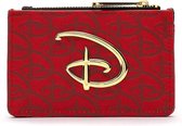 LF Red/Blk Disney Logo Debossed Cardholder