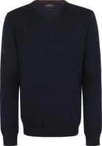 Steppin' Out Mannen Trui Merinowol V-hals Blauw Merinowol Maat: XL