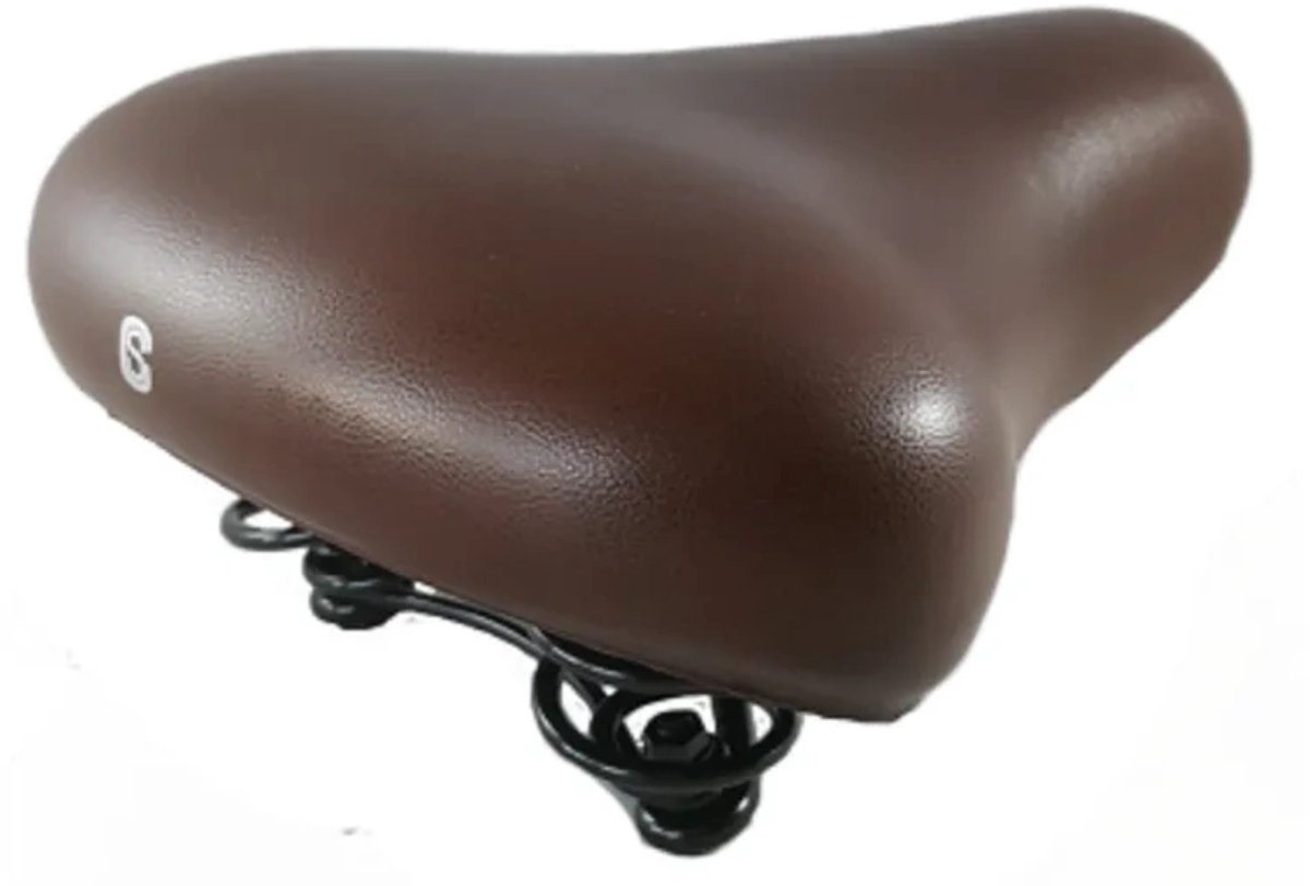 Selle cityfiets zadel donkerbruin