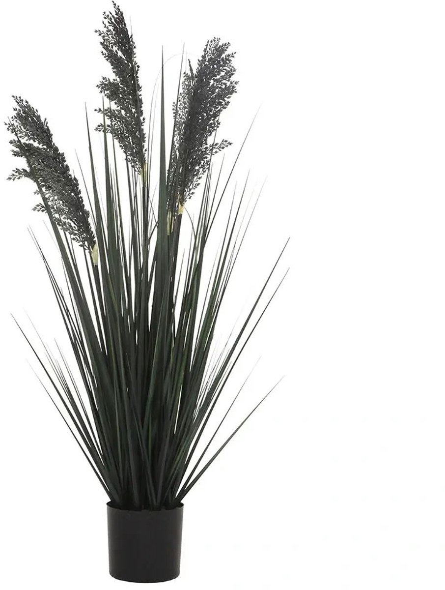 Buitengewoon de boet - Siergras in pot zwart 92 cm kunstplant
