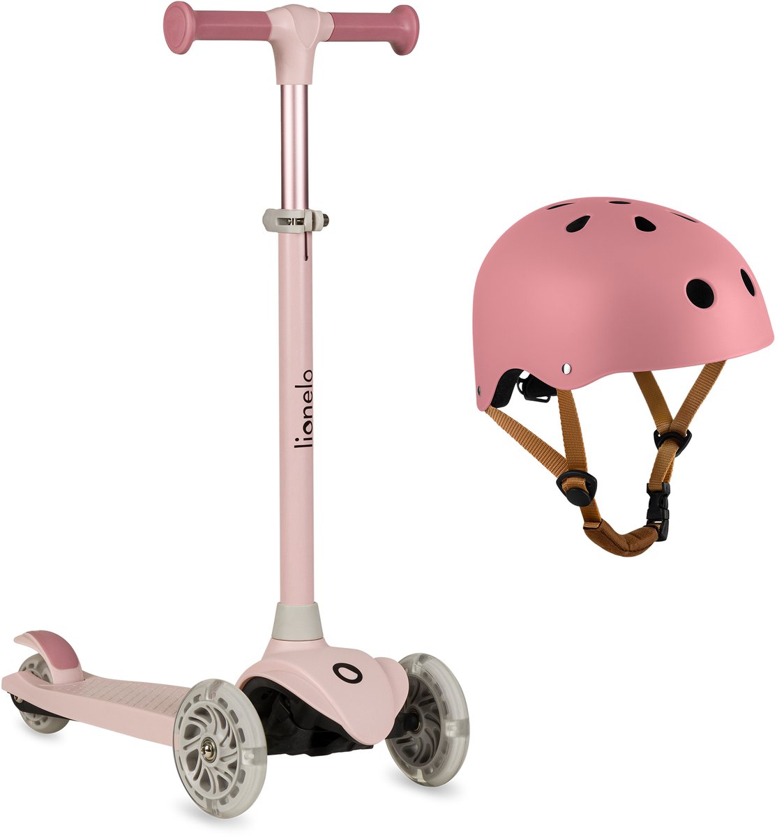 Lionelo Jessy Kinderstep + kinderhelm - step 3 wielen - leeftijdsgroep 3+ - max 50kg - LED verlichting in de wielen - hoogte verstelbaar 65-70-75-80 cm — afbeelding 11