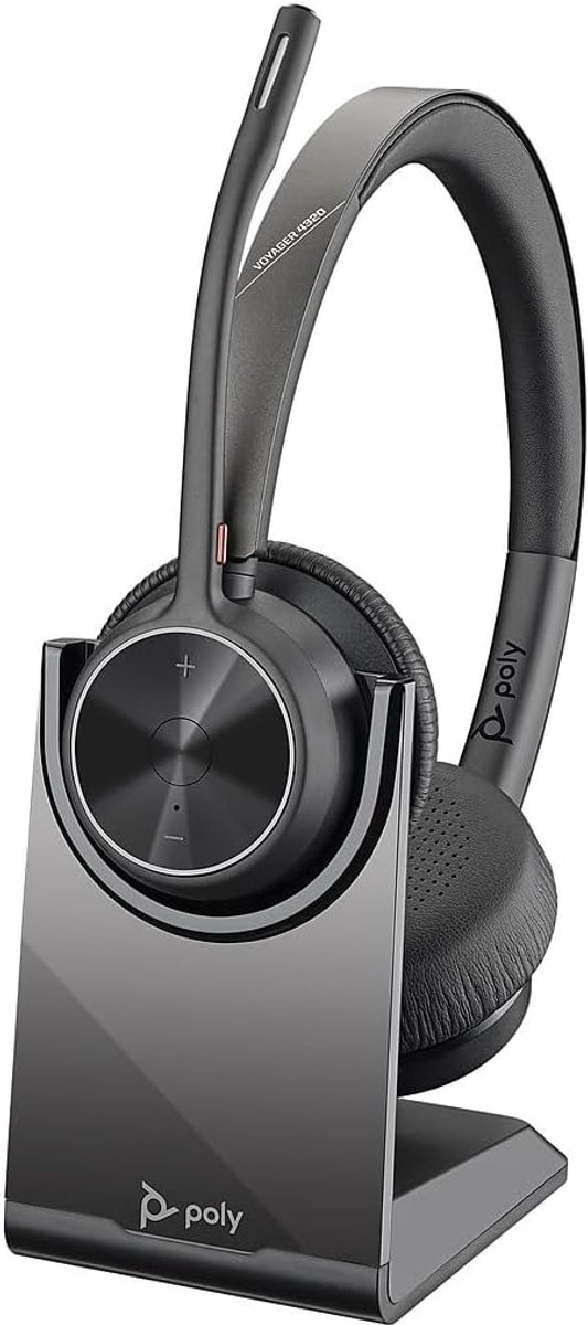 Draadloze USB-C Headset met Oplaadstation voor Vergaderingen