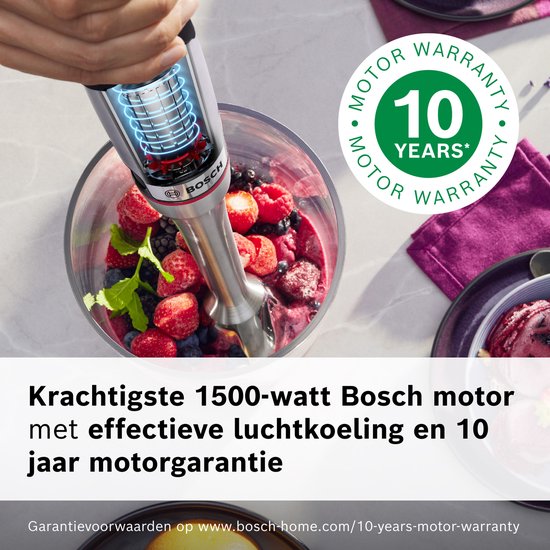 Bosch Serie 8 MSM8M934 - ErgoMaster Staafmixer - 1500W - Roestvrijstaal van Merkloos — afbeelding 5