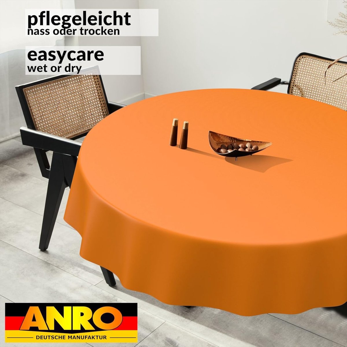 Rond Afwasbaar Tafelkleed voor Binnen en Buiten met Snijrand – 140 cm