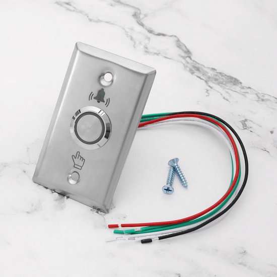 Waterdichte Metalen Drukknop met LED-Verlichting voor Deurbel Installatie — afbeelding 4