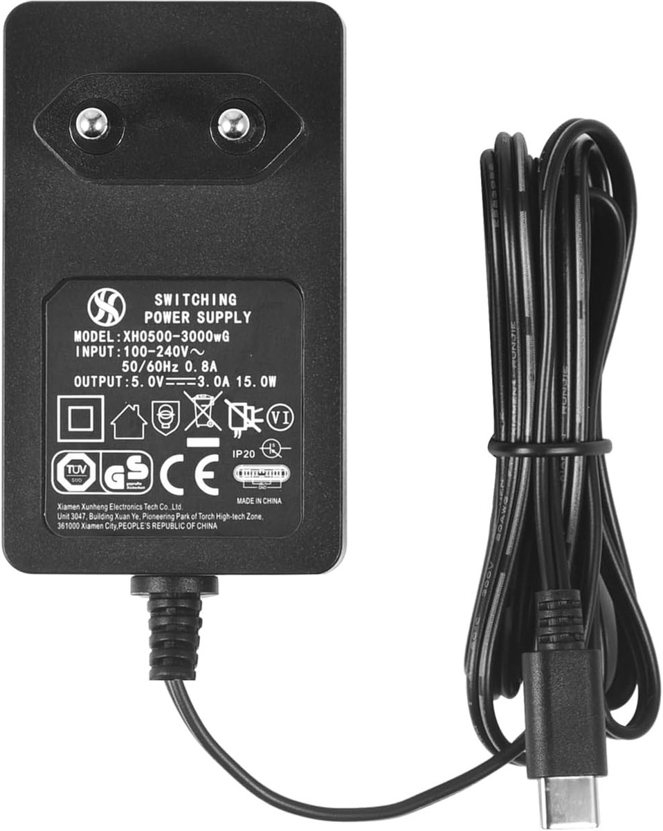 USB C Stroomadapter 5V 3A - EU Stekker voor Apparaten